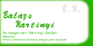 balazs martinyi business card